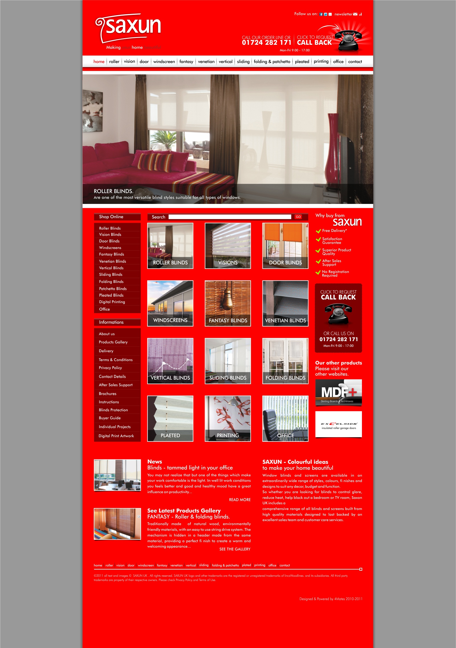 Strona do zamawiania rolet okiennych